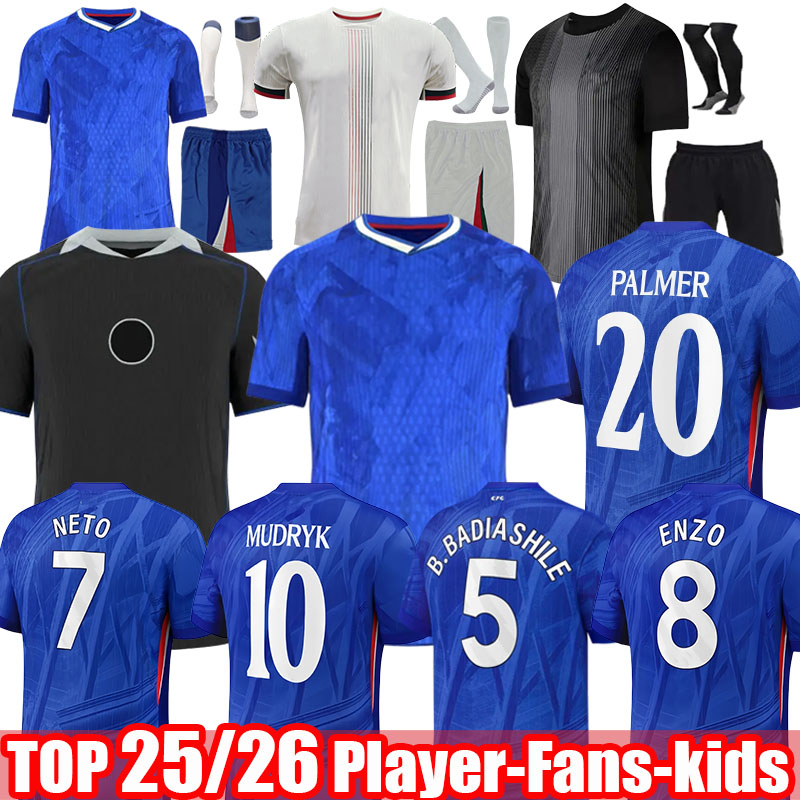 24 25 26 ENZO CFC NKUNKU NETO PALMER FINAL Soccer JerseyS home away MUDRYK sancho Madueke 2024 2025 2026 football shirt CUCURELLA adult kids kits CAICEDO