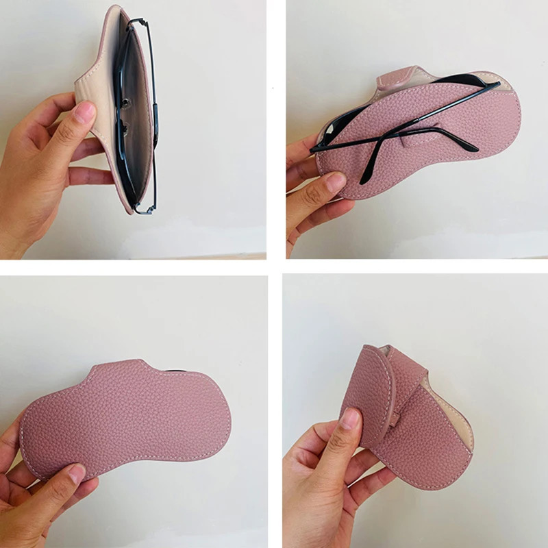 Glasses Case Women Leather Soft Bag Fashion Portable Sunglasses Box Accessories Eyeglasses 250519