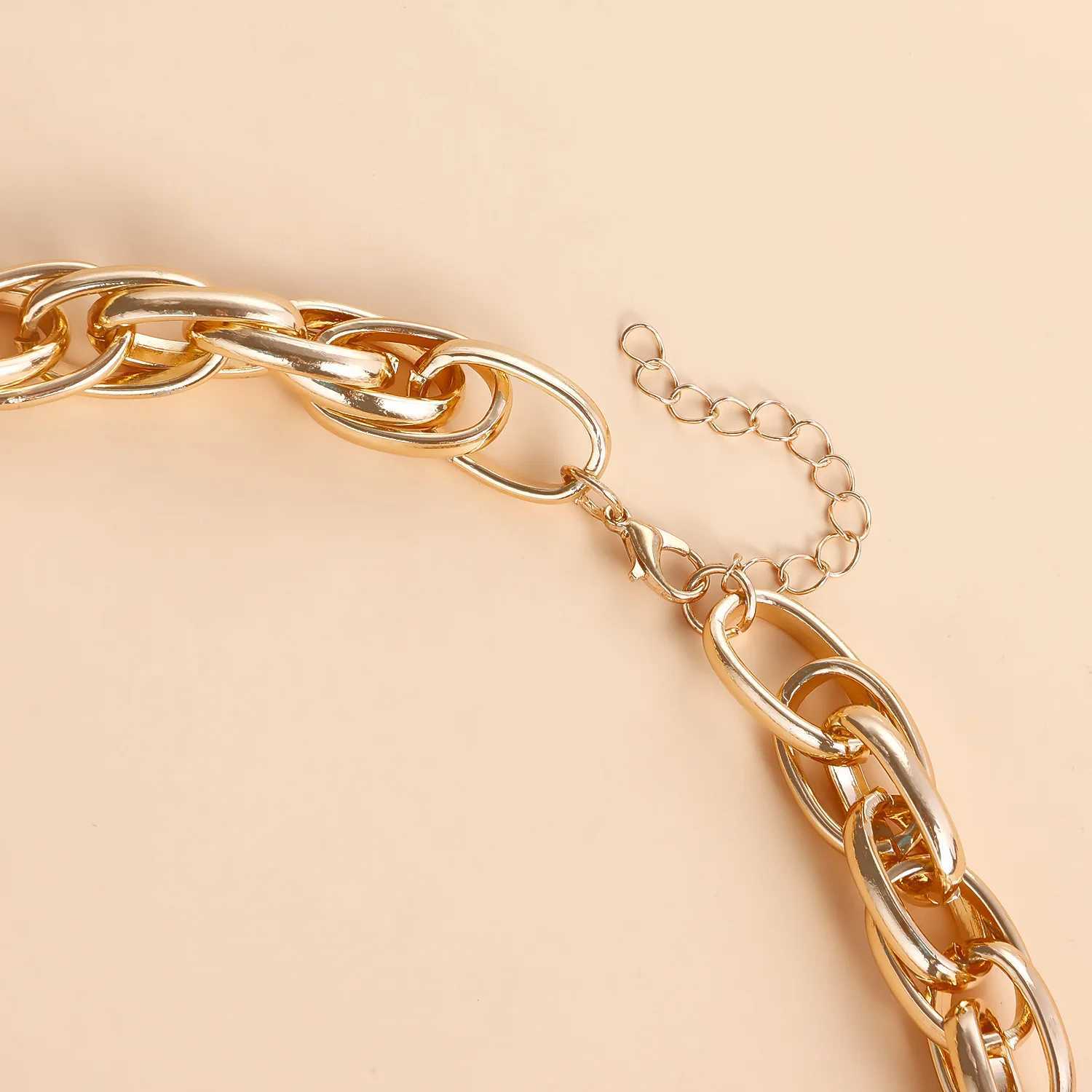 UK High Quality Punk Big Heart Pendant Necklace Women Fashion Statement Chunky Heavy Chain Grunge Jewelry Steampunk Men XJ250524
