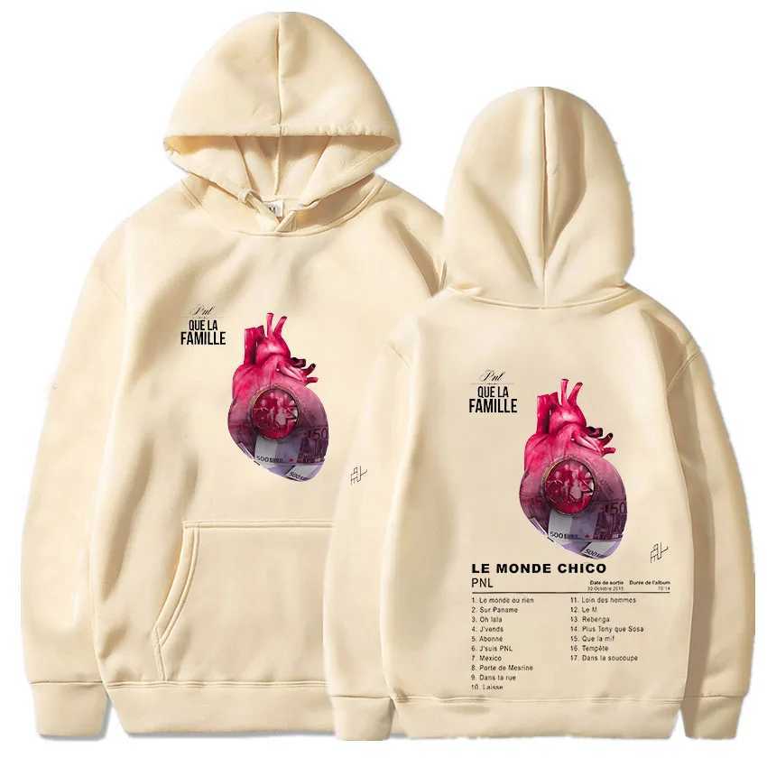 Rapper PNL Hoodie Le Monde Chico Album Sweatshirt Popular Unisex Comfortable Casual Clothing Fleece Our Aldult Hoody W250524