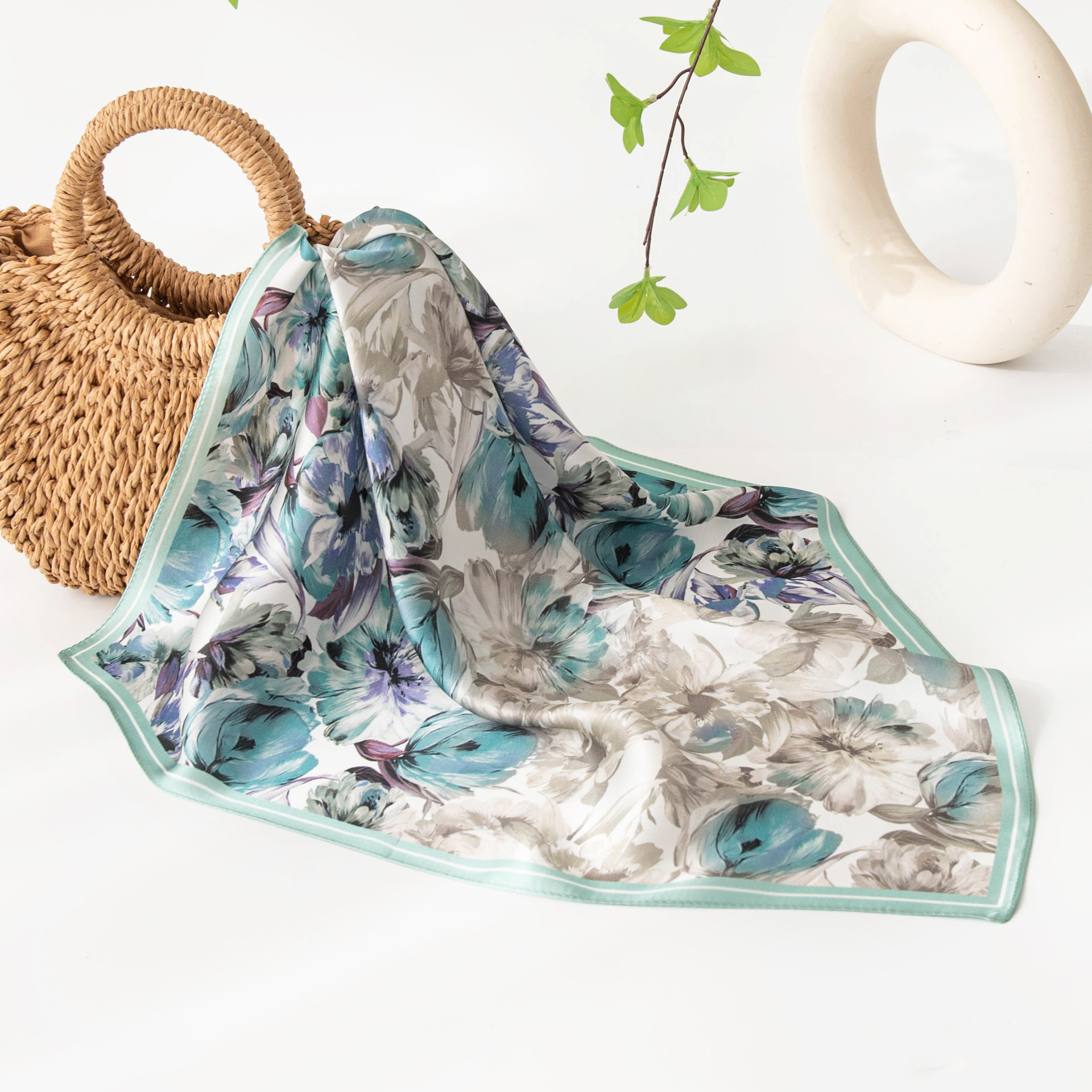 K811 2025 Spring New 100% Silk High-end Printed Fashionable Versatile Scarf