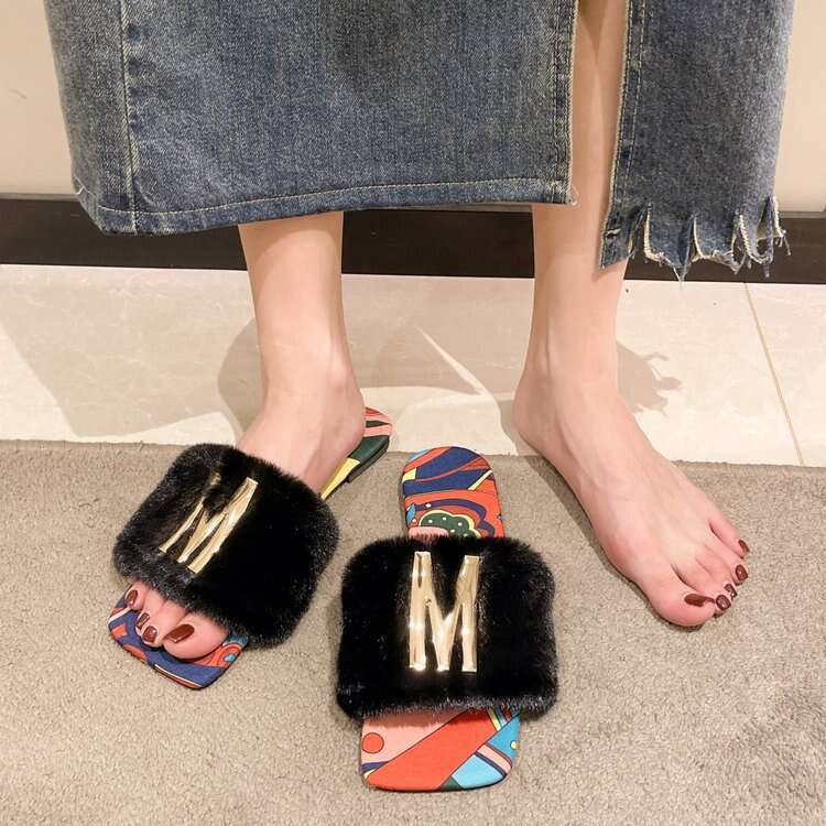 Large Size Slippers Women's Fashionable Sandals Colorful And Versatile Designer Sandals For External Wear Factory Free Shipping Wholesale Women&#