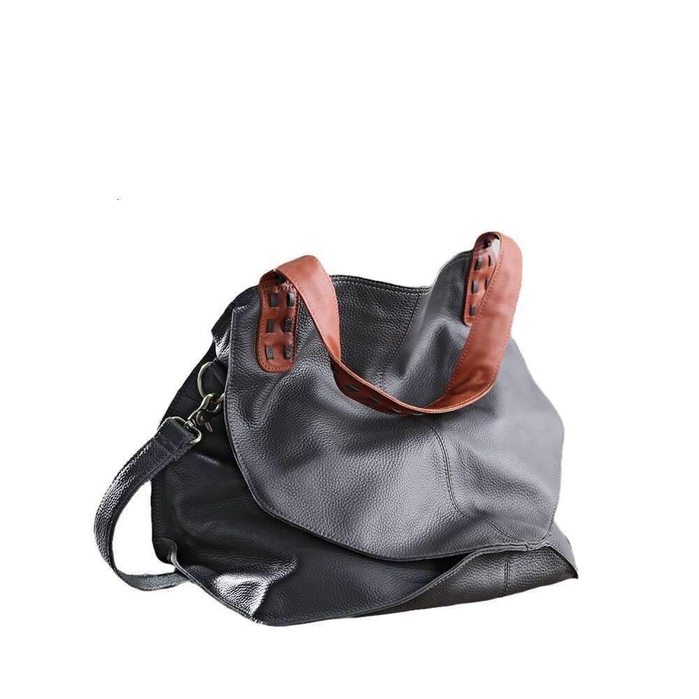 Tote Bag Head Layer Cowhide New Women S Shopping Genuine Leather Single Shoulder Crossbody Bag Large Capacity Lady Bags