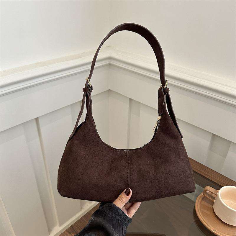 handbag fashionable solid color underarm bag women 2025 casual high-end texture single shoulder crossbody bag for work commuting