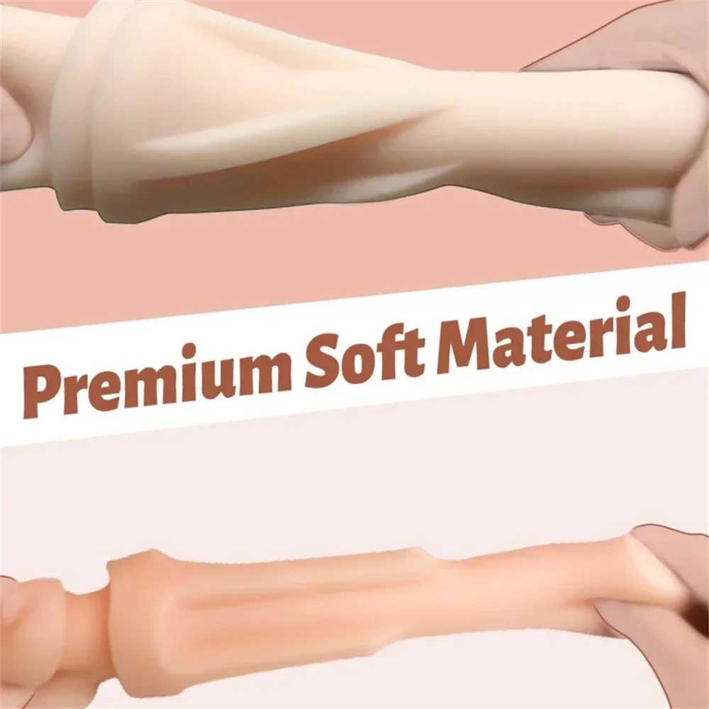 Adult Erotic Toys Male Masturbator Cup Realistic Rubber Vagina Prostate Massage Deep Throat Artificial Vagina Sex Toy for MenXJ250524
