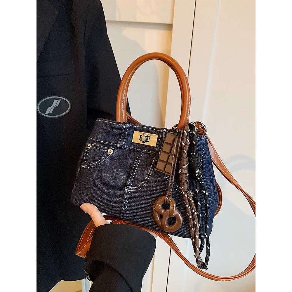 Denim pants handbag tote bag crossbody bag