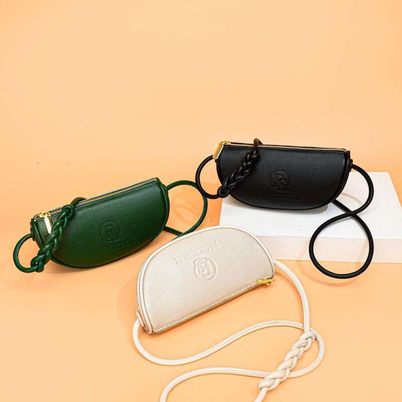 saddle women's new fashionable texture niche design dumpling casual versatile soft leather shoulder crossbody bag