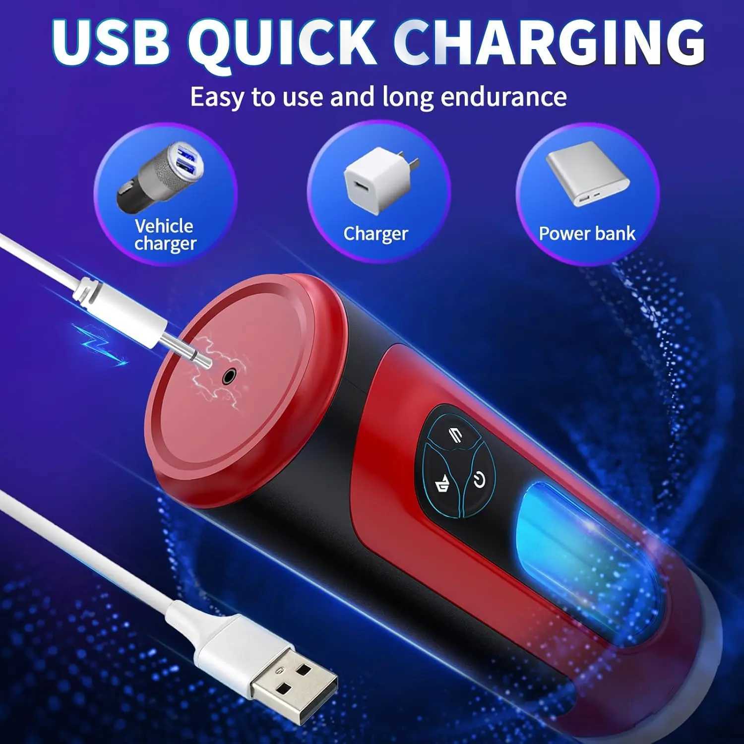 Automatic Male Masturbators Adult Sex Toys for Men Male Masturbator Pocket Pussy with 10 Vibration LED Ambient Light PenXJ250524