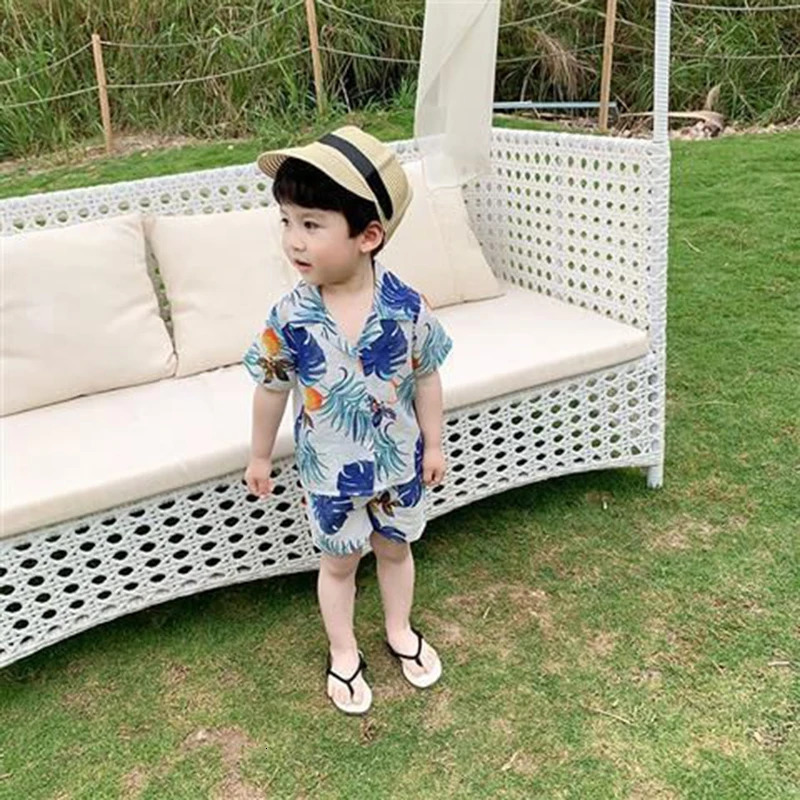 Summer Baby Boys Clothing Suits Children Boy Printe Excavator T Shirt Shorts 2Pcssets Kids Infant Toddler Cacual Tracksuits 250517z