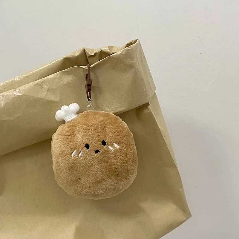 Funny Food Toy Keychain Plush Simulation Food Potato Croissant Plush Toy Pendant Cute Girls Gift Pendant Accessories Ornament W250526