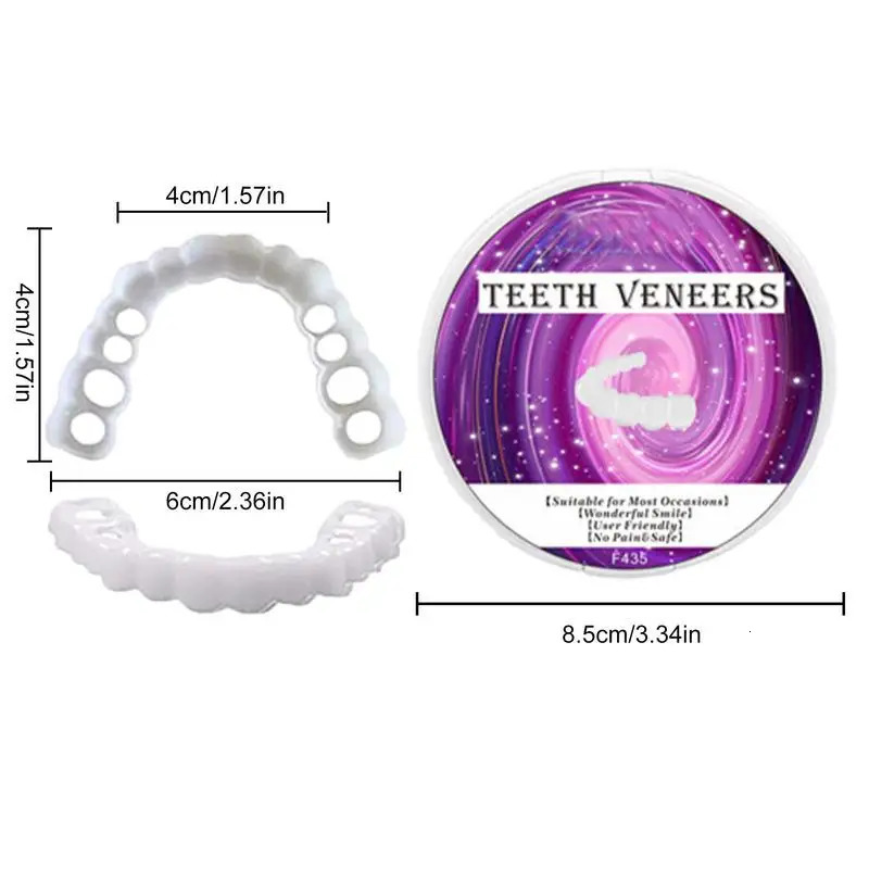 Veneers Dentures Socket Veneers Snap Perfects Fit Teeth Cover Snap On Fake Teeth Snap On Veneer Fake Tooth Cover Teeth Protector 250519