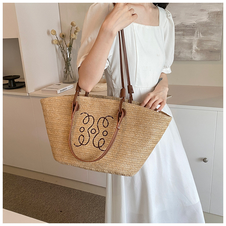 Designer Bag Luxury Bag Designer Bags Handbag Fashion Bags Shoulder Bag Underarm Boston Messenger Single Shoulder Armpit Straw