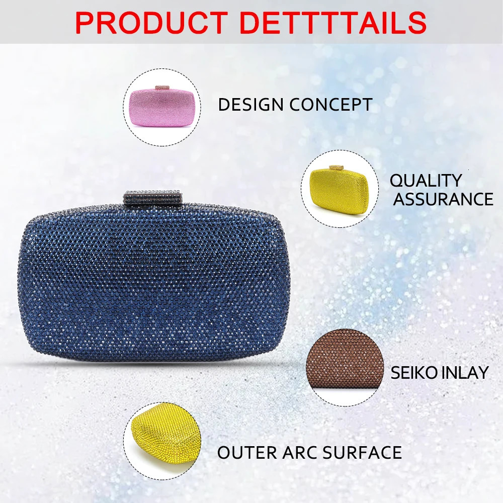 2025 Italys latest elegant ladies wedding party dinner gift Crystal gold silver diamond evening clutch bag 250603