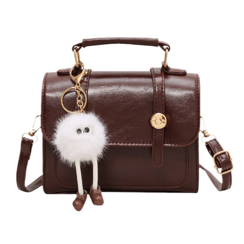 New brown Western style women's niche fashion crossbody bag, popular single shoulder mobile phone bag, trend designer crossbody bag