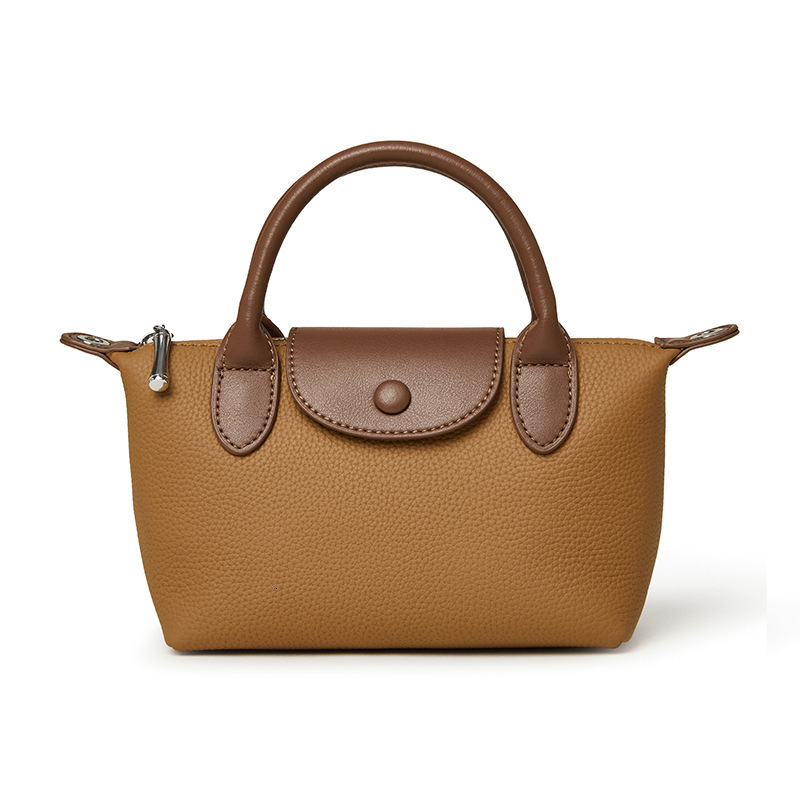 Free Shipping Designer Bag 2025 Summer New Handbag Leather Shoulder Dumpling Cowhide Crossbody Versatile Mini Bag