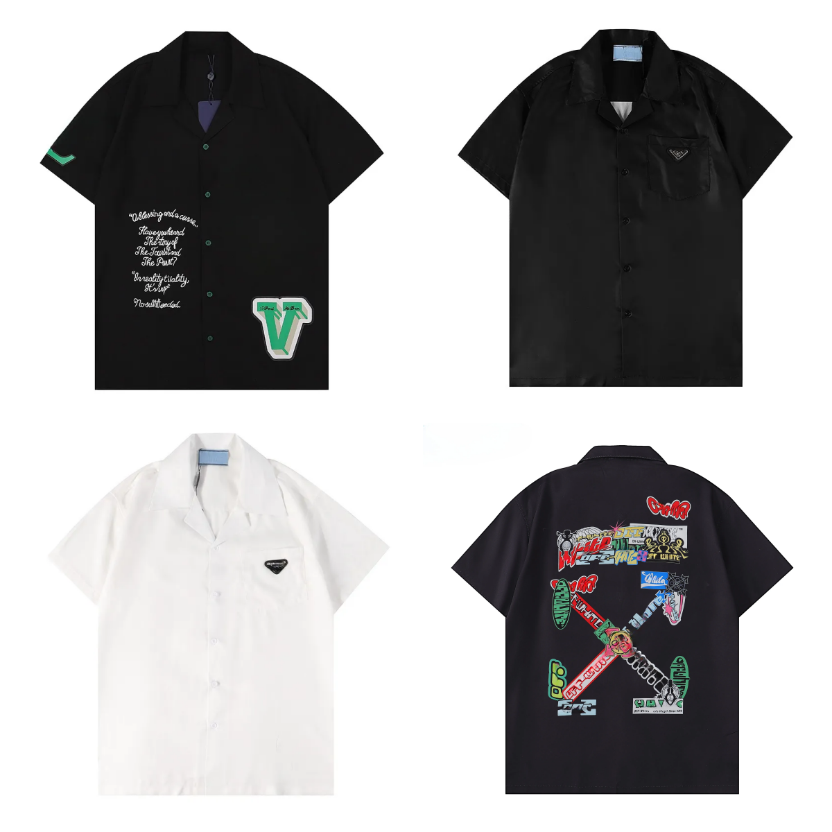 designer silk shirt mens button up shirts print bowling shirt floral casual shirts men slim fit short sleeve dress hawaiian t-shirt