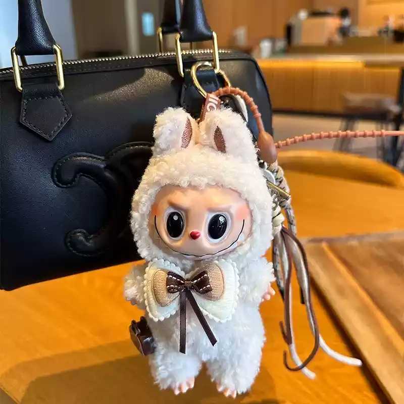 Labubu Pendant Doll Small Artist Shaping Camera Shaped Bag Decoration Kawaii Vinyl Doll Keychain Hanging Decoration XJ250524