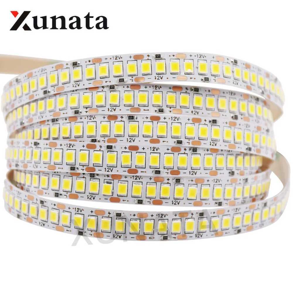 DC12V LED Strip 5050 5054 2835 240LEDs/m High Bright Flexible LED Rope Ribbon Tape Light Lamp Warm White / Cold White 5m W250524
