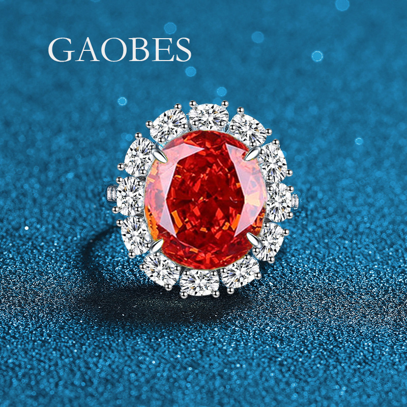 Chic Feminine Adornment Crafted from Premium .925 Silver, this Ornate Ring Highlights Unique Flora Motif Complemented by Exquisite Semi-Precious Jewel