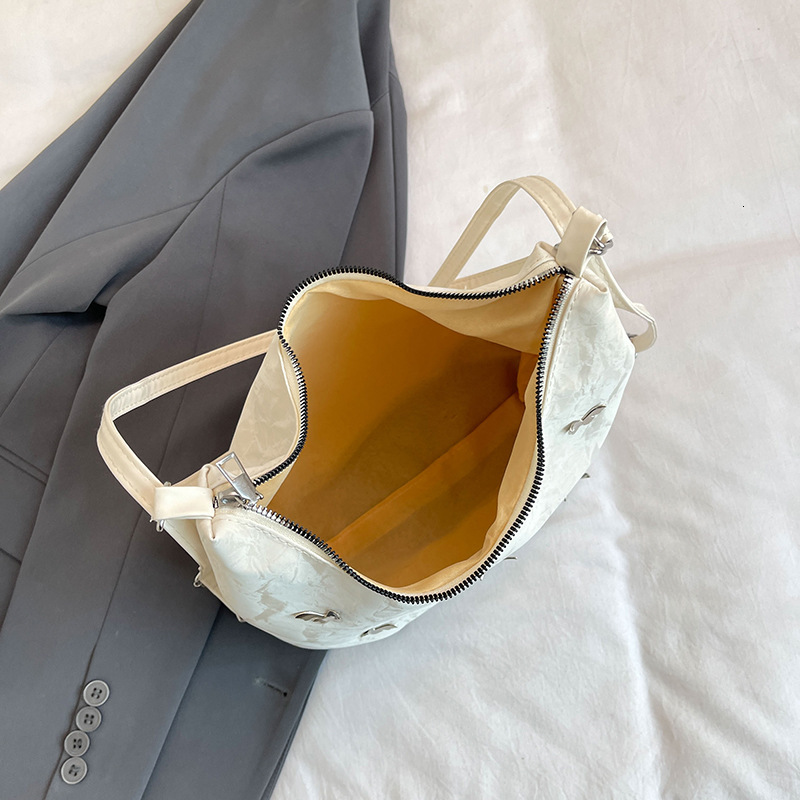 Large capacity bag, women's commuting multifunctional double trend shoulder bag, designer fashion women's crossbody bag, handbag