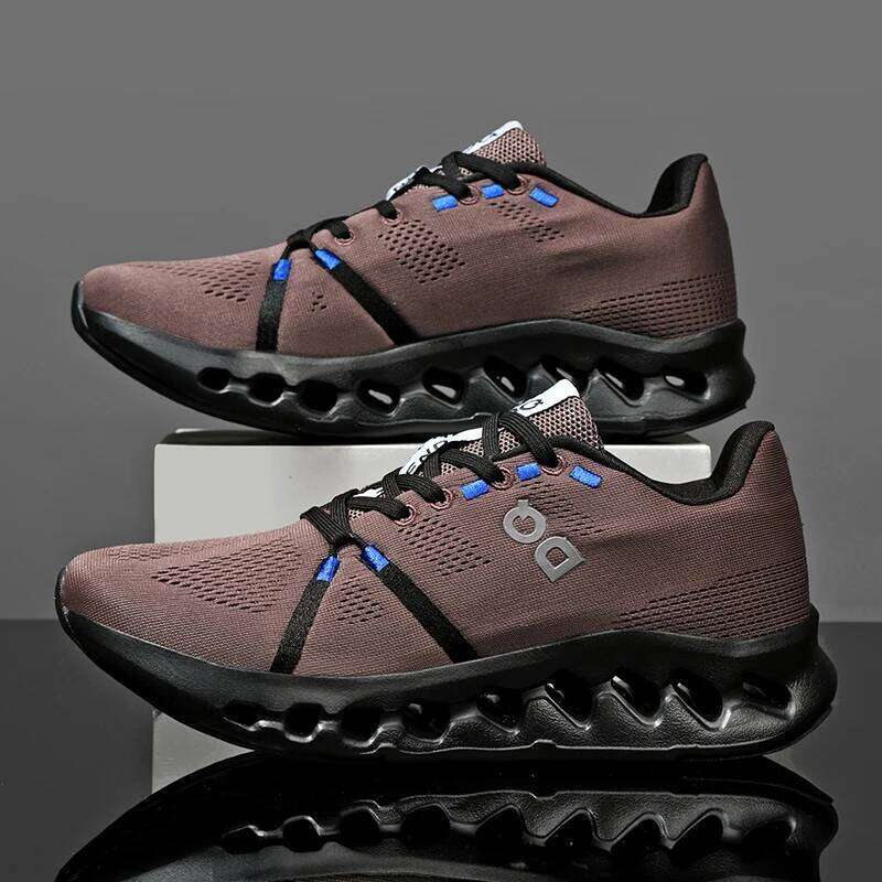 Casual Sports Running Shoes Marathon Air Cushion Breathable Lightweight Men Comfortable Athletic Nonskid Sneakers Outdoor