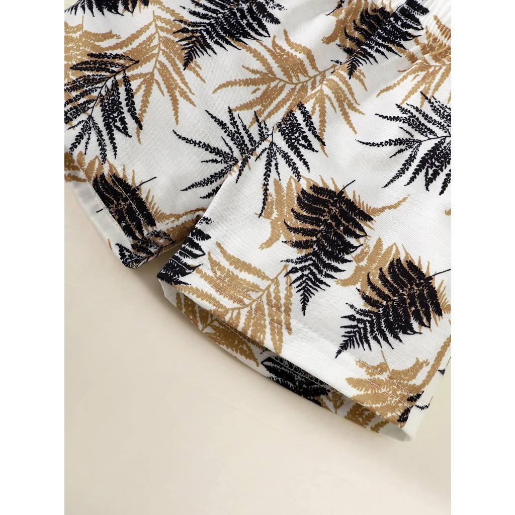 13 Years Baby Boy Clothes Set Short Sleeves TopShorts 2PCS Summer Daily Casual Outfit Toddler Beach Style Clothing 250517z