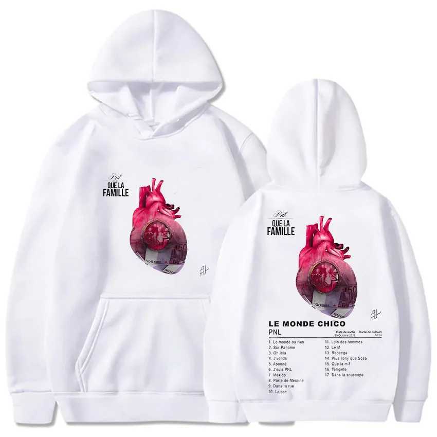 Rapper PNL Hoodie Le Monde Chico Album Sweatshirt Popular Unisex Comfortable Casual Clothing Fleece Our Aldult Hoody W250524