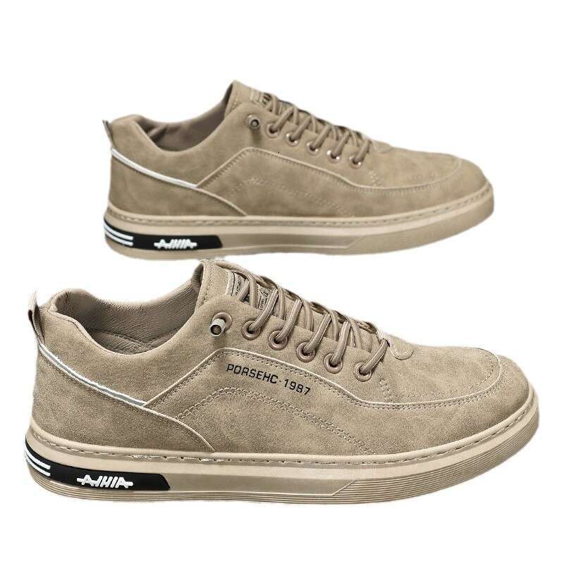 Spring And Autumn Men's Shoes New Breathable Construction Site Labor Protection Shoes Men's Trendy Versatile Anti Slip Sports Shoes Casual B