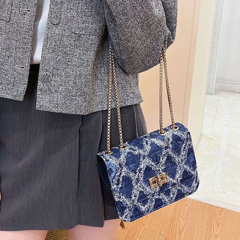 free shipping mini bag 2025 New Cowboy Style Mobile Women Summer Mini Luxury Chain Small Bag Single Shoulder Crossbody Bag for Women