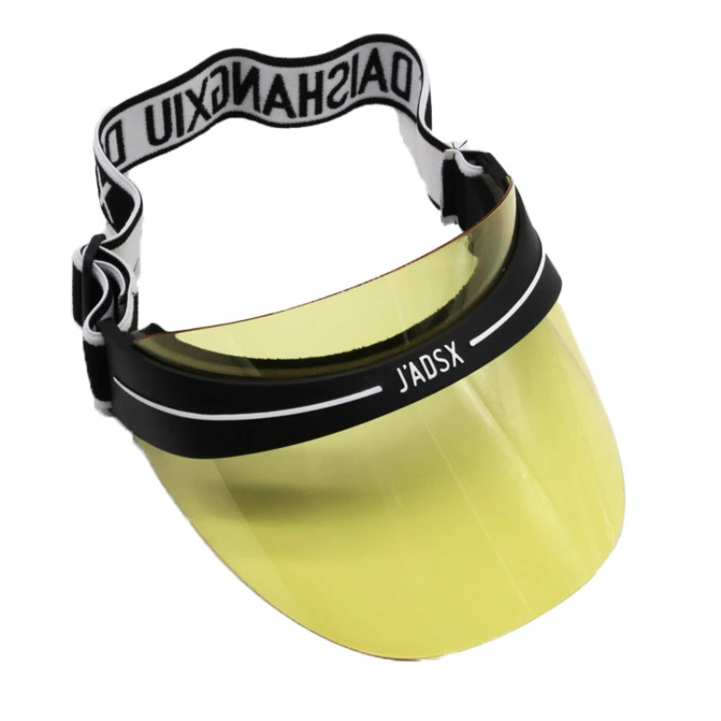 Outdoor Travel Sun Cap Unisex Randomly Sent with And Without Yellow Color Transparent PVC Golf Cap Hats for Women250522