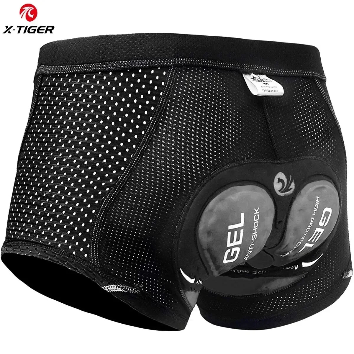 X-TIGER 5D Mens Gel Padded Breathable Mesh Cycling Underwear Shockproof Mountain Bike Shorts 250519