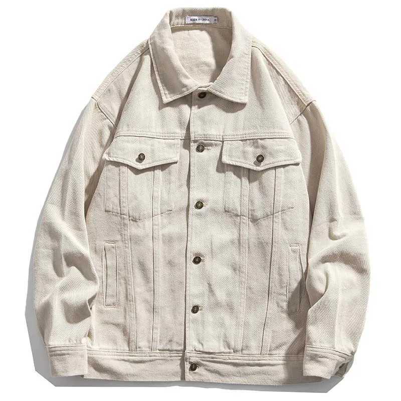 Vintage Hip Hop Cargo Denim Jackets With Patches Streetwear Casual Outwear Coats For Male Spring Autumn W250524