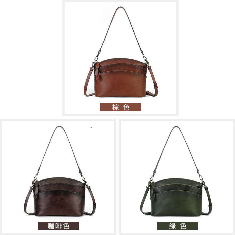 Tote Bag Real Leather Women S Summer Women First Layer Cowhide Dumpling Niche Commuting Shoulder Crossbody Bag Lady Bags