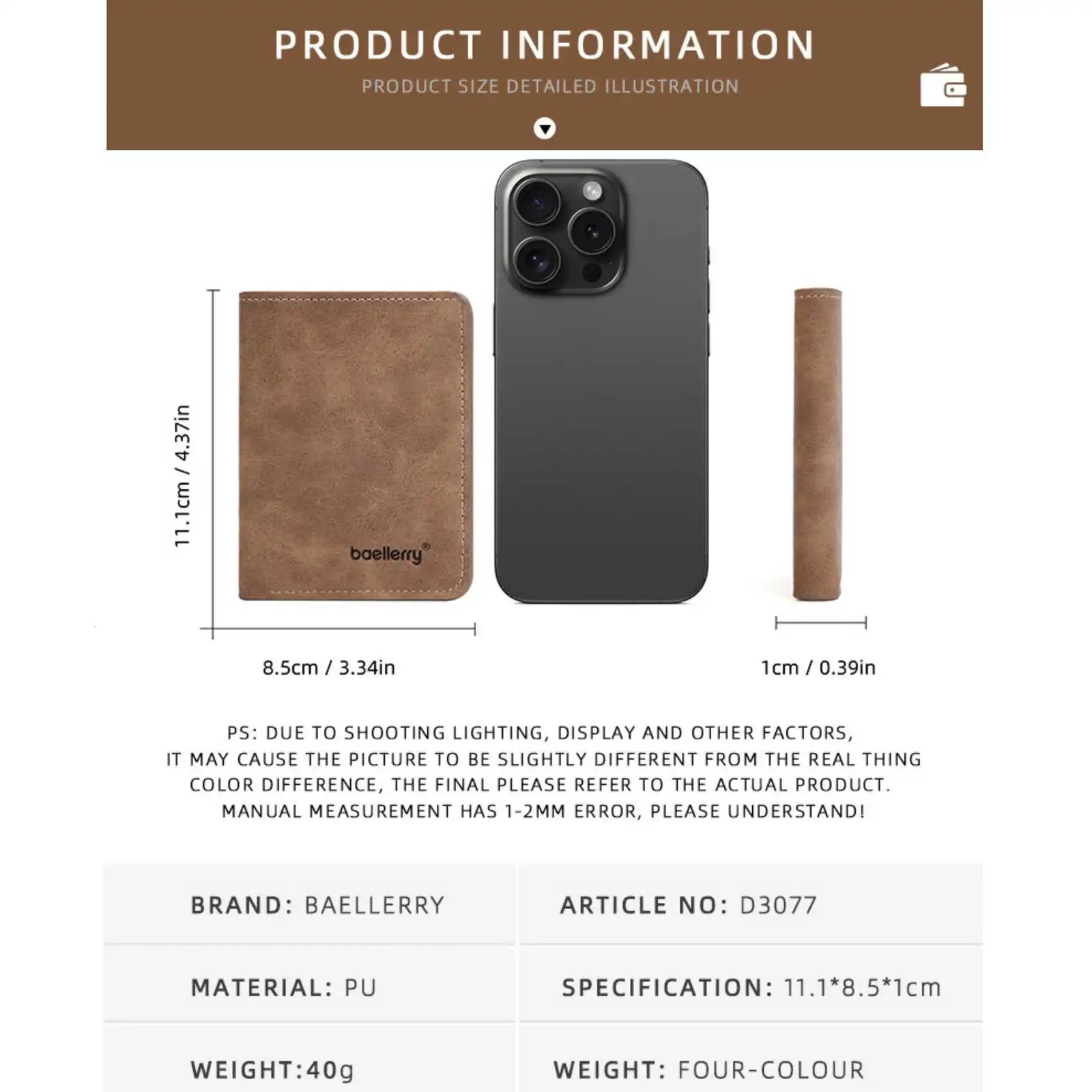 Thin Sanded Leather Multi-Card Drivers License Card Holder Simple Casual Business Multi-Function Bifold Mens Short Wallet 250521