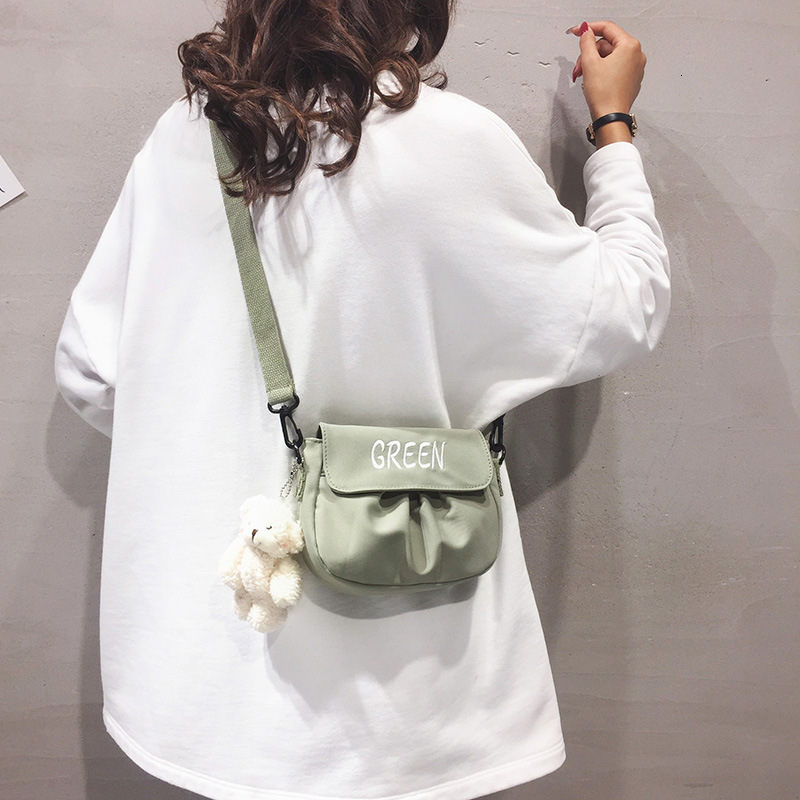 Nylon shoulder women's fashionable printed letter crossbody bag multifunctional Korean version trend mobile wallet designer shoulder bag