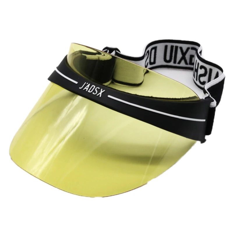 Outdoor Travel Sun Cap Unisex Randomly Sent with And Without Yellow Color Transparent PVC Golf Cap Hats for Women250522