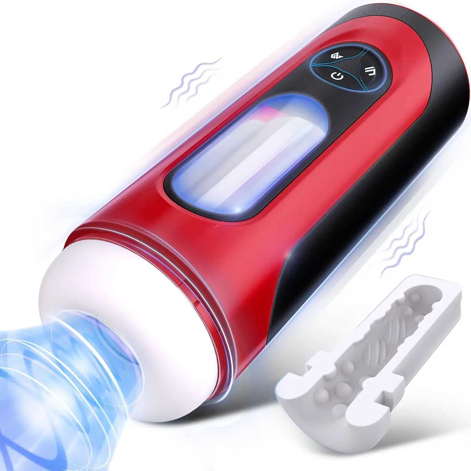 Automatic Male Masturbators Adult Sex Toys for Men Male Masturbator Pocket Pussy with 10 Vibration LED Ambient Light PenXJ250524