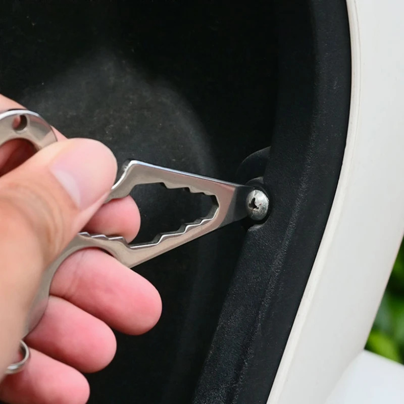 Wrenches Stainless Steel EDC Self Defense Pointed Wrench Screwdriver Multifunction Tool Bottle Opener Outdoor Camping Products 250522