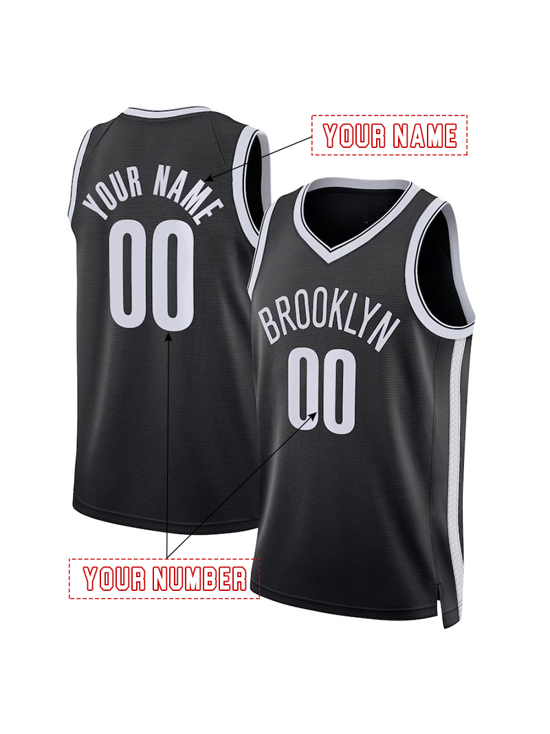 CLAXTON 33 2025 City Edition Basketball Jerseys THOMAS 24 DURANT 7 JOHNSON 2 SIMMONS 10 SHARPE 20 Custom Jerseys Sweatshirt - Embroidered Hygroscopic