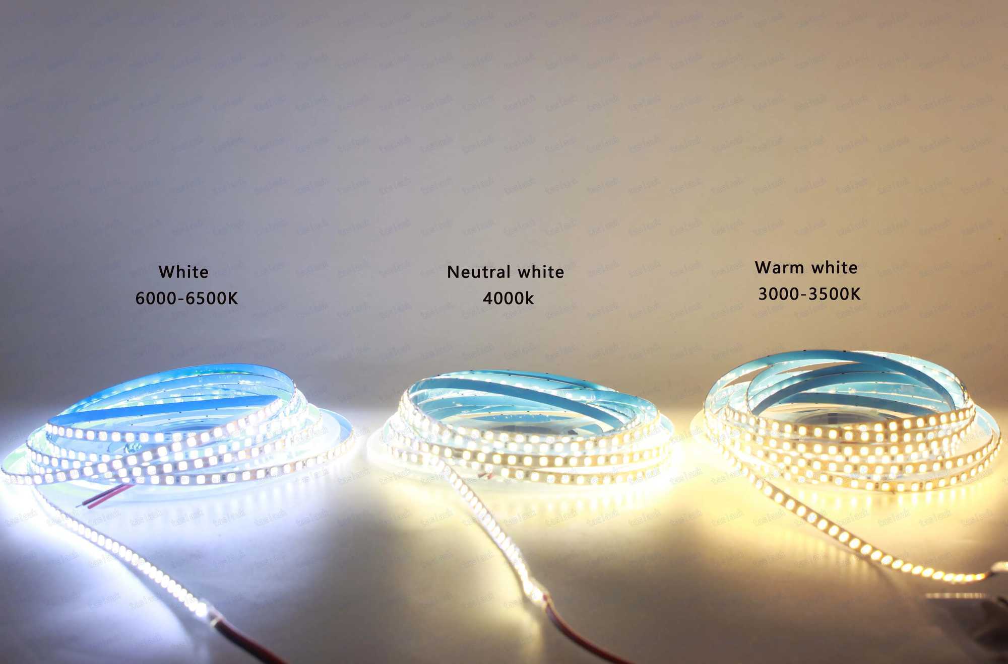 4MM 5MM LED Strip Light 2835 SMD flexible diode tape lamp white warm white neutral 4000K 120leds/m DC12V 24V strip led ribbon W250524
