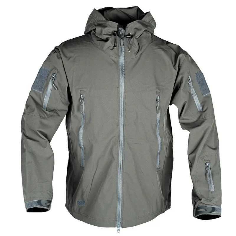 Summer Soft Shell Jackets Men Tactical Windproof Waterproof Jacket Men Clothing Wear Resistant Jackets Mens Hooded Coats W250524