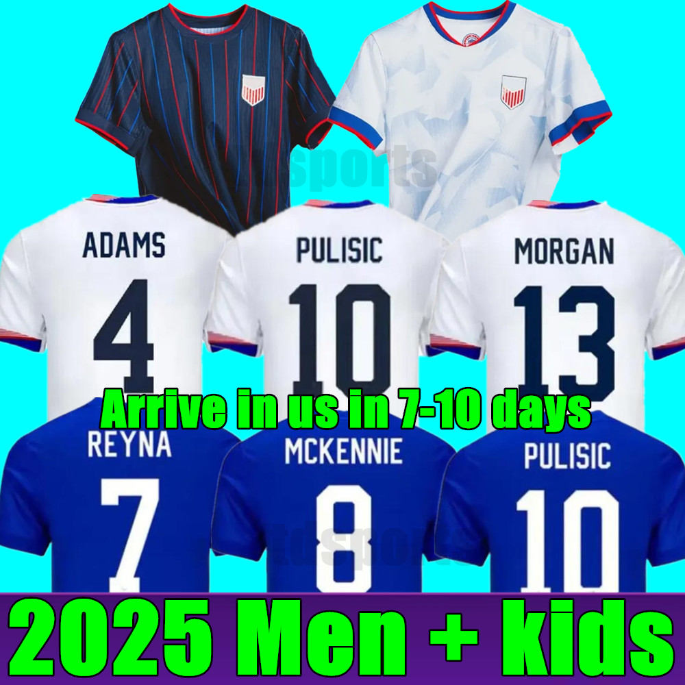 2025 PULISIC MCKENNIE Soccer Jersey ERTZ PRESS WOOD MORGAN LLOYD 25 26 Football Shirt United States Camisetas USAS USMNT LLETGET Men Kids kit Women Uniform