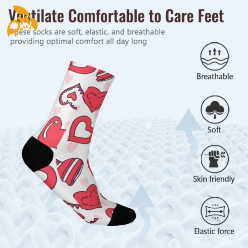 Free delivery. Designers customize lightweight high-quality full-width printed white and colored socks of 26cm.