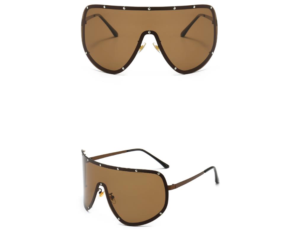Designer Sunglasses For Women Men Fashion Big Sunglasses Luxury Polarized Lens Goggle Pilot PC Frame Oversized UV400 Eyewear Luxury Style Sunglasses A