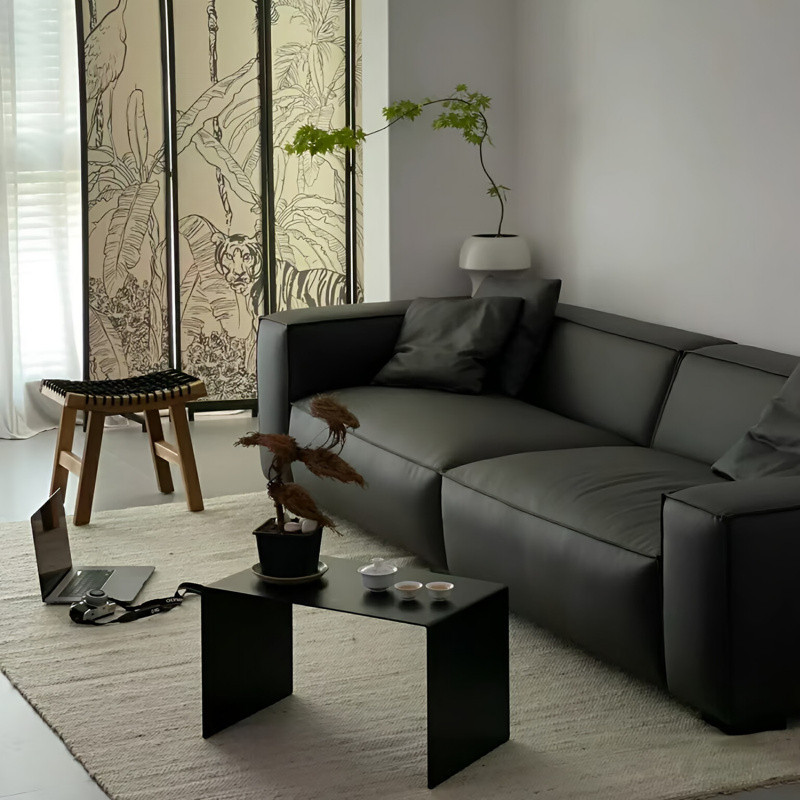 B5245 Light luxury high-end living room black small apartment coffee table