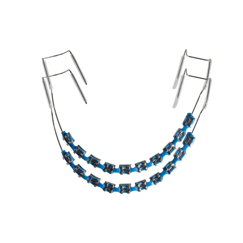 Fake Braces Teeth Temporary False Fake Brackets Metal Wires Metal Bracket Orthodontic Ligature Ties Tooth Dental Decorations 250519