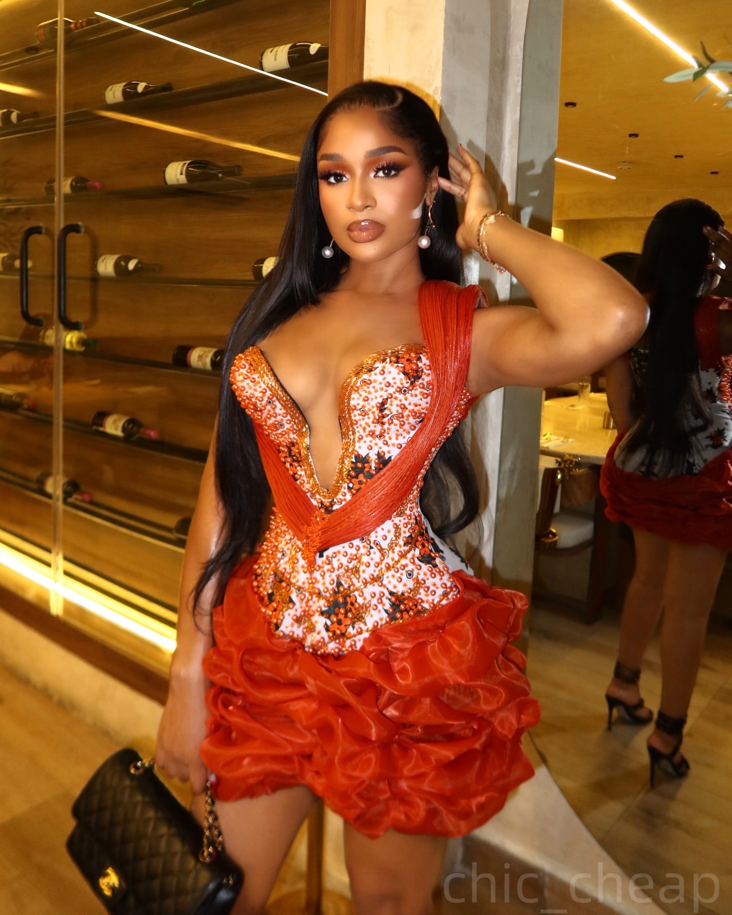 Red Sheath Cocktail Dress Crystals Mermaid Printed Stylish Short Mini Graduation Homecoming Dresses For Special Occasions Sweetheart Gowns