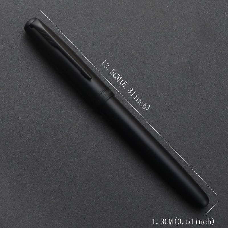 1 Jinhao 75 all black pen 0.5mm F Nib business office school supplies ink pen writing gift stationery foutain pen