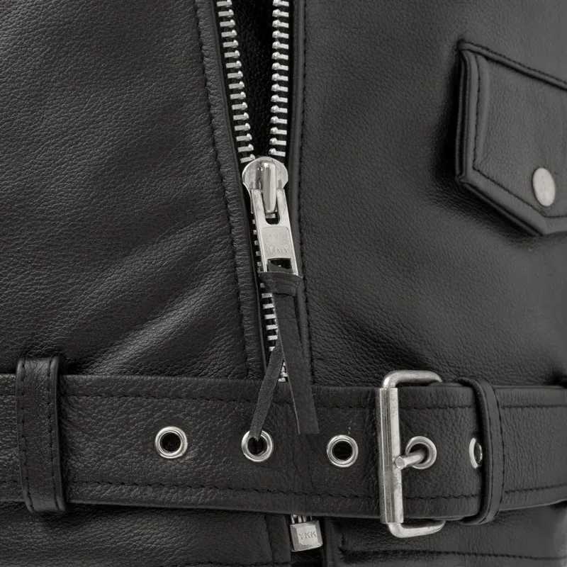 Mens Leather Jacket - Lambskin Winter Vintage Motorcycle Biker Jacket Moto Riding Racing Jacket motorcycle jacket W250524