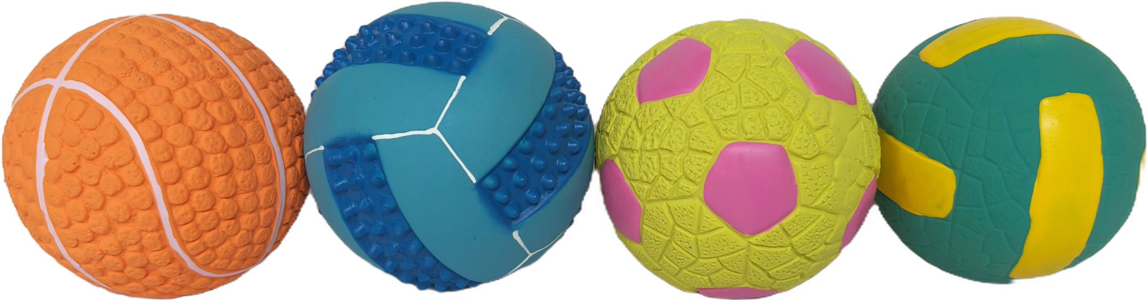 Squeaky Basketball Latex Dog Toys Wholesale New Sports Sustainable Dog Toys